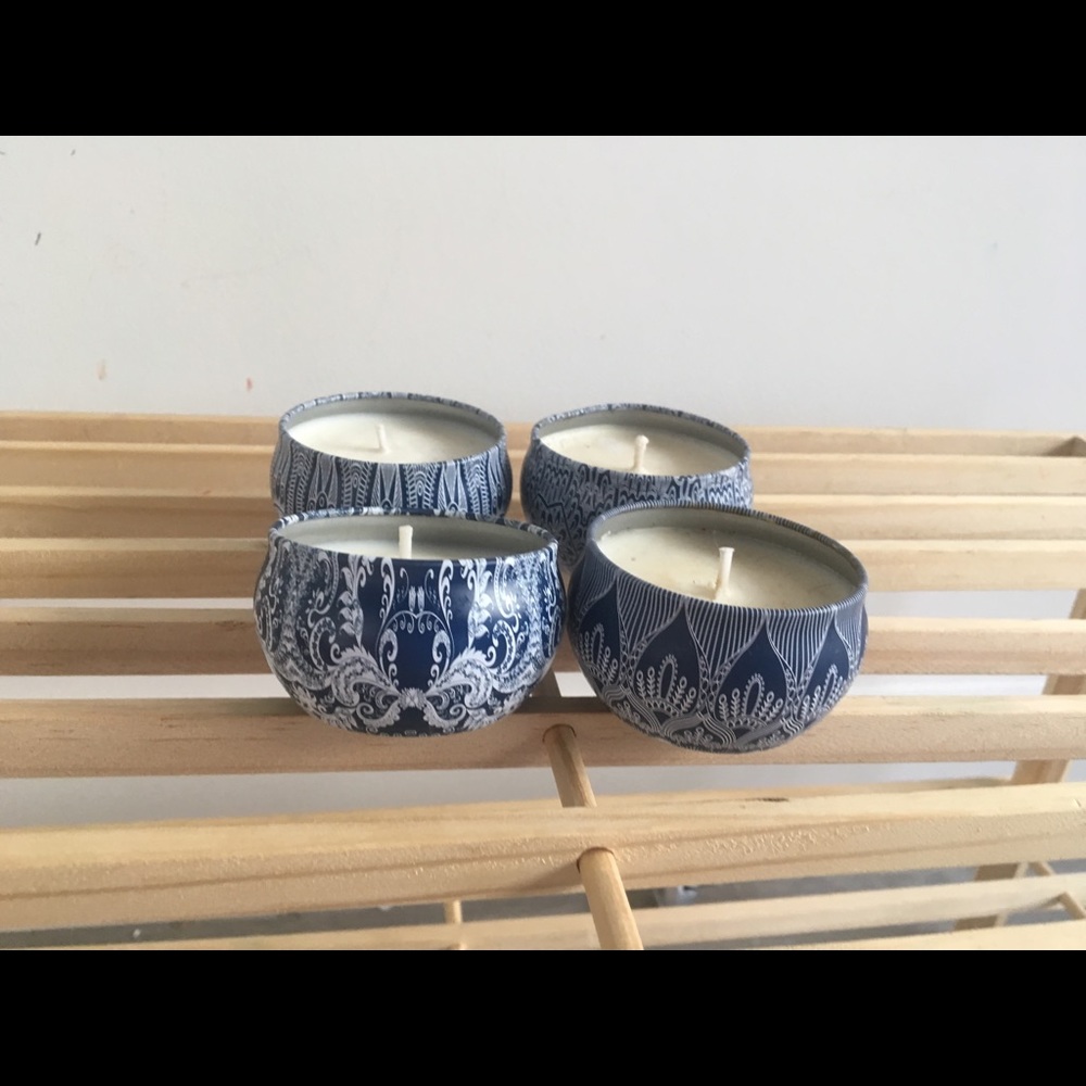 Mini candle set of four